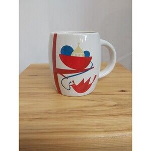 Starbucks Coffee Christmas Mug Partridge Bird Red Ornaments Tree  14 oz Cup